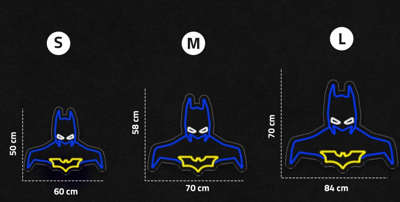 Neón silueta Batman