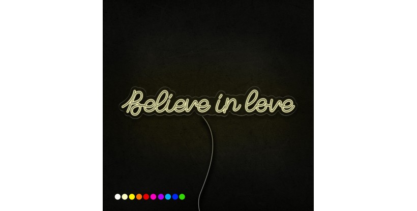 Neón believe in love