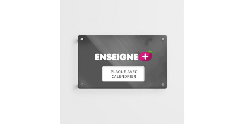 Plaque de plexiglas pour le calendrier