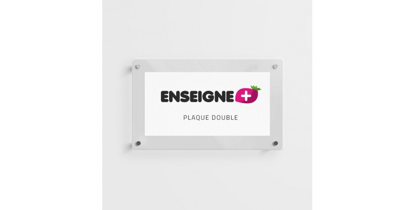 Plaque double de plexiglas