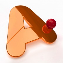 Découpe de Plaque Plexiglass Orange Opaque Satiné (Mat) 20x20cm | 10 mm