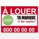 Affiche à louer pour l'immobilier sur mesure