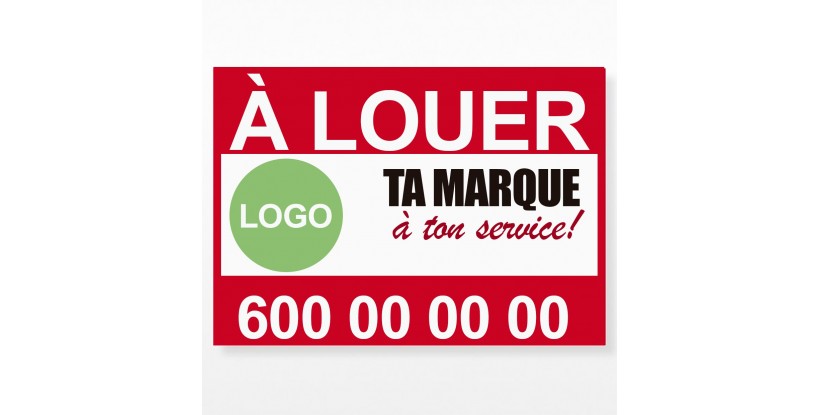 Affiche à louer pour l'immobilier sur mesure