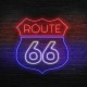 Neon route 66