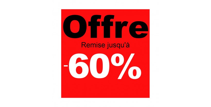 Cartel rebajas Ofertas -60%