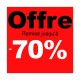 Cartel rebajas Ofertas -70%