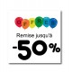 Cartel ofertas -50% globitos