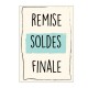 Letrero Remate Final Vintage Beige