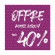 L'affiche offre -40% de points