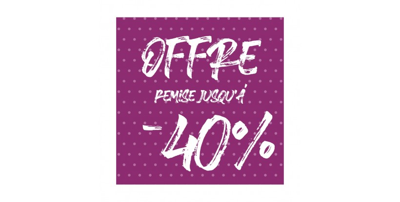 L'affiche offre -40% de points