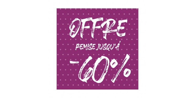 L'affiche offre -60% de points