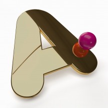 Lettres en plexiglas miroir bronze