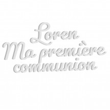 Lettres Ma Première Communion + Nom