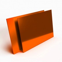 Plexiglas  miroir orange