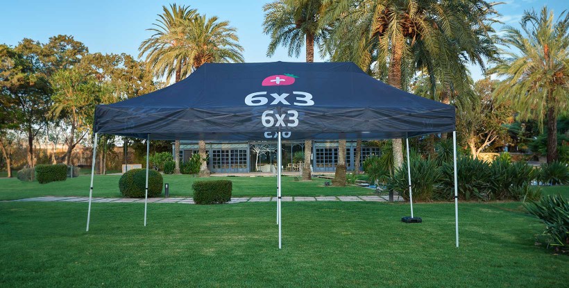 Carpa personalizada 6 x 3 metros