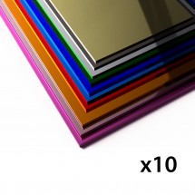 Pack plexiglas miroir A4 3mm