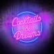 Cocktail & dreams neon