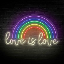 Néon lettres LOVE IS LOVE