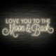 Néon Led Flex I love you to the moon & back