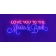 Néon Led Flex I love you to the moon & back