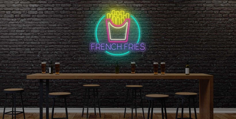 Neon led flex French Fries