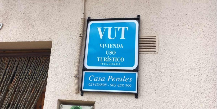 Placa Vivienda de Uso Turístico Aragón