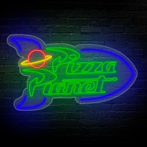 Néon Logo Pizza Planet