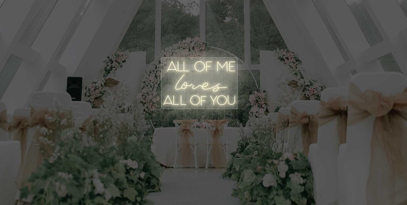 Néon de mariage ALL OF ME LOVES ALL OF YOU