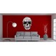 Vinilo Pared Calavera Tribal