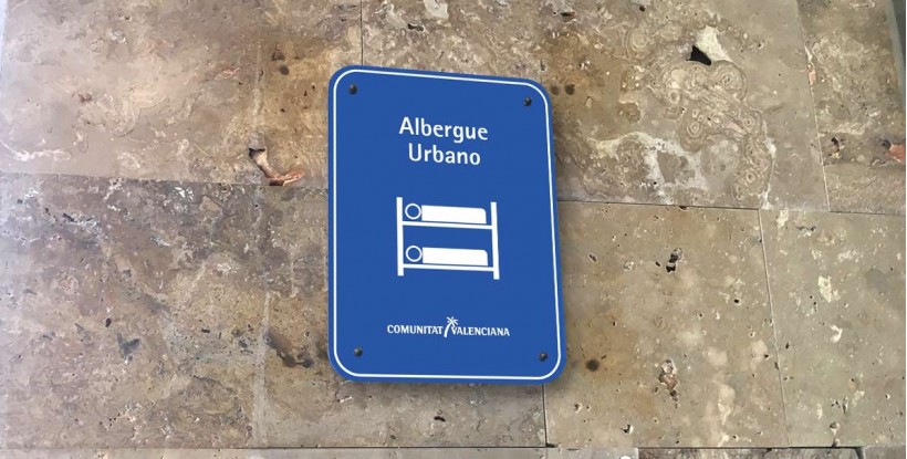 Placa homologado Albergue Urbano Comunidad Valenciana