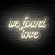 neon de marriage 'WE FOUND LOVE